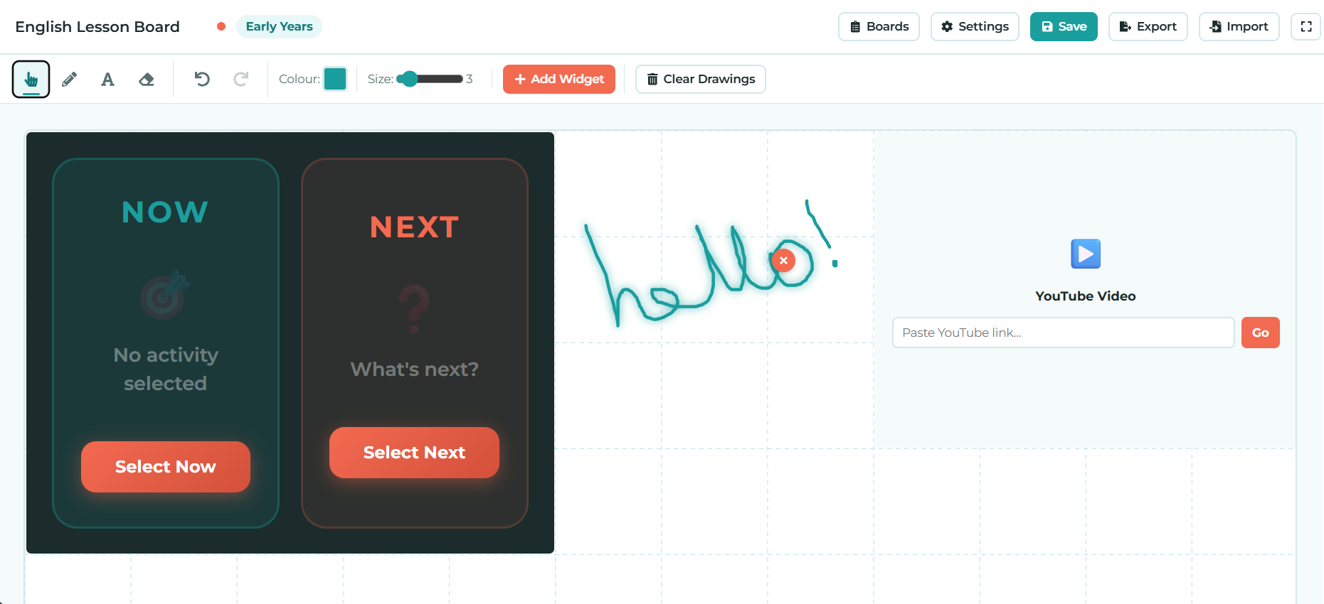 Interactive Whiteboard preview